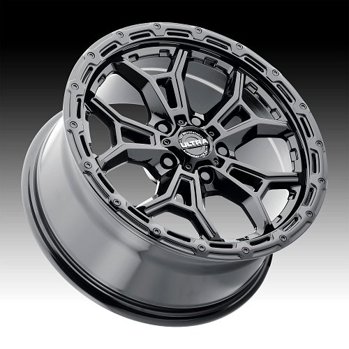 Ultra 125BK Warmonger CUV Gloss Black Custom Truck Wheels 2